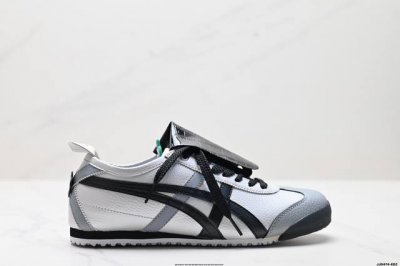 公司级Onitsuka Tiger鬼塚虎 Mexico 66 定制球鞋系列 皮革 蒸汽木偶 雾都恋人防滑耐磨透气轻便 低帮休闲鞋 货号:D507L-0152 尺