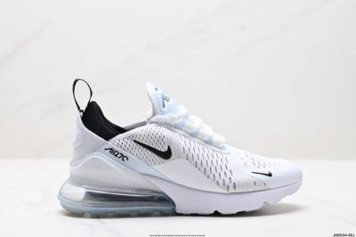 公司级Nike Air Max 270混合科技透气后掌半气垫慢跑鞋 兼具非凡优质外观和出色穿着体验，具备时尚风格和舒适感受，演绎未来风范，柔软泡棉中底搭载大体积