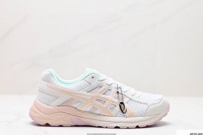 公司级asics 亚瑟士 透气网眼鞋面配合部分合成革材质，全新rearfoot Gel后置凝胶缓冲效果日本专业跑鞋品牌-亚瑟士asics Gel-Contend