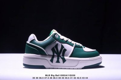 真标Korea韩国Ss19限定发售Ny美国榄球洋基队限定 X Mlb Big Ball Chunky A Running厚底老爹厚底休闲运动慢跑鞋 货号:3As