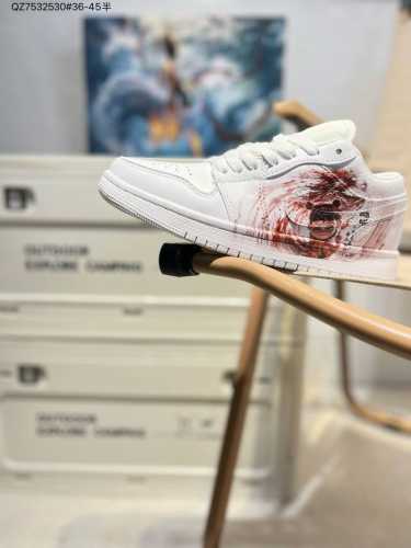 哪吒 X Air Jordan 1 Mid Aj1乔丹一代经典复古文化休闲运动篮球鞋553558 Qz7532530#36-45半