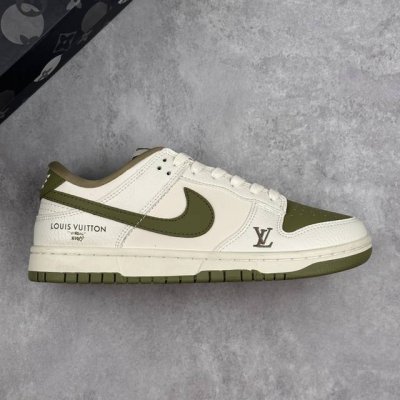 本地 核心私 耐克 Nike Sb Dunk Low X Lv 联名 高端定制 低帮休闲板鞋 大厂纯原品质出货 超高清洁度 皮料切割干净无任何毛边 细节完美 货