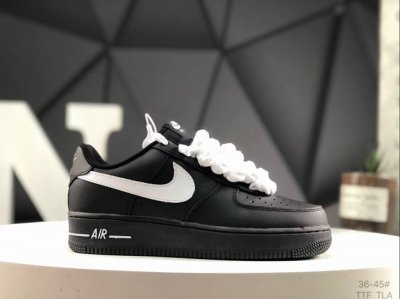 160 Air Force 1 Low’07 空军一号低帮休闲板鞋 定制皮料 原楦原纸板 纯正空军版型 内置全掌气垫 货号：Cw2288 001 尺码：36-4