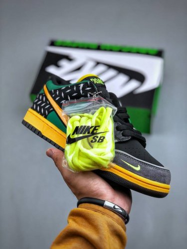 Division Street x Nike Dunk Low “What The Ducks Of A Feather”舒适 防滑耐磨低帮板鞋男款黑红绿 货号