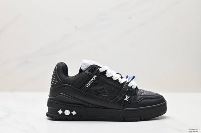 公司级louis Vuitton Trainer Sneaker Low 空胶版本 正品1：1 细节对标官网 蓝色得物外盒 独家定制 、升级版扫码秒进官 纯原代