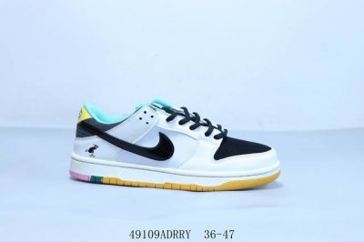 耐克 Nike Sb Dunk Low pro 复古低帮 休闲运动滑板板鞋 灰白黑 货号 Hj4 49109Adrry 36-47