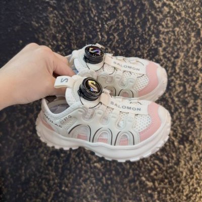 儿童萨络蒙Xt-Q旋转纽扣凉鞋 Salomon Xt-Q系列旋转纽扣包头防撞童鞋 溯溪鞋凉鞋 萨络蒙Xt-Q透气网鞋榴莲底涉水鞋沙滩鞋 码数：26-37