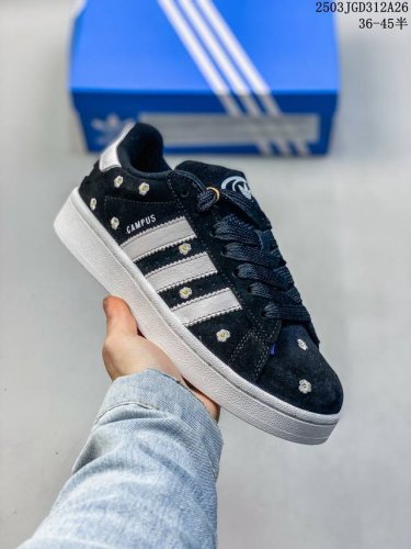 160 adidas Originals Campus 00S 学院系列 面包风经典复古低帮百搭休闲运动板鞋 货号：Hp3800 尺码：36 36 37 38