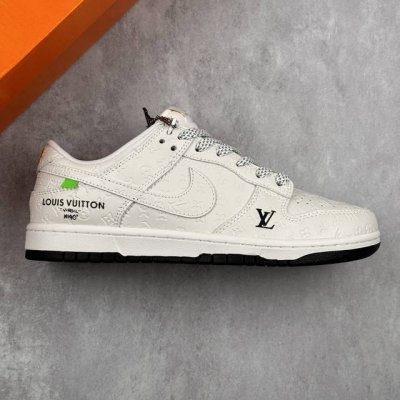 本地 核心私 Nike Sb Dunk Low Lv联名 黑白暗印花 周年高端定制 低帮休闲板鞋 #定制鞋盒 大厂纯原品质出货 超高清洁度 皮料切割干净无任何毛