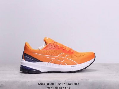 亚瑟士 Asics Gt- 0 12越野wide织物合成革防滑耐磨透气 低帮跑步鞋 Xm0701Q147