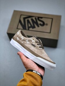 Wtaps X Vans骨头高端线联名 Wtaps骨头联名巅峰之作重磅回归！ Vans Vault Og Era Lx 高端线Wtaps联名22Aw麂皮棕褐色卡