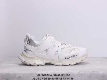 Balenciaga 巴黎世家 男女鞋升级品质版，原版一致配件防尘袋及附送鞋带，全部采用原档案原楦数据开发，1:1比例克重，原装全掌升级乳胶鞋垫设计，市面最为正 - 点击图像关闭