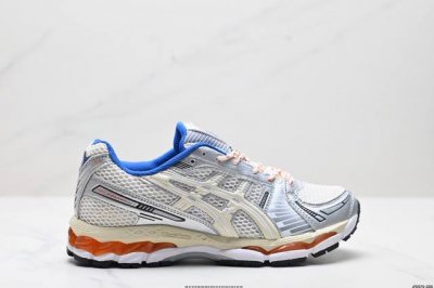 公司级Asics Gel-Kayano 12.1公司级版本 亚瑟士运动休闲透气专业跑鞋 采用工程弹性双层再生针织密度鞋面材质 后跟3D可视Gel缓震乳胶物料 升