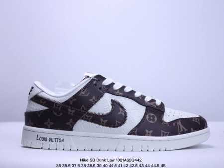 海外爆款限量发售！公司级 Nike SB Dunk Low“LV联名 浮雕白棕印花” 周年高端定制 低帮休闲板鞋 定制鞋盒 大厂纯原品质出货 超高清洁度 皮料切 - 点击图像关闭