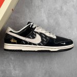 本地 核心私 Nike Sb Dunk Low X Stussy 黑灰小钩满天星 低帮休闲运动板鞋 原装头层材料 独家版型蒸餾加工 帶來的是更好的视觉和脚感体验
