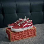 核心私 余文乐同款 Vans Sk8-Low 酒红爆款来了 vans范斯Sk8-Low 2025夏季新款复古酒红低帮情侣运动休闲帆布鞋滑板鞋 余文乐同款Vans