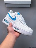 集图 公司级！耐克Nike Air Force 1 Low Evo 新款休闲板鞋 镂空设计的高级布面 Swoosh 标志和外底的全掌式 Air 气垫，展现 Ai