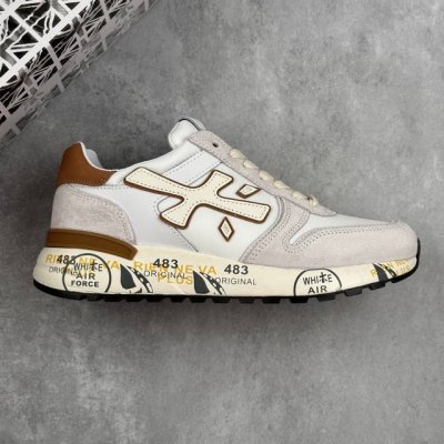 本地 核心私 公司级 普瑞米亚达 premiata Lander Trainers 兰诺系列米字低帮复古百搭休闲训练运动鞋 premiata是意大利品牌 pre