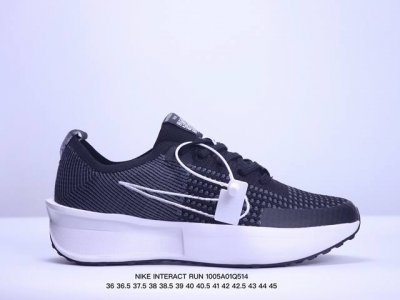 Nike登月飞马nike Interact Run跑鞋 材用针织鞋面加电绣，正品跑步鞋轻便潮流耐磨 货号：Dr2638 001 Xm 5Q514