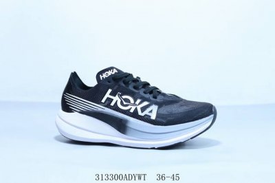美国新兴跑鞋品牌 Hoka U Rocked X 2 机能轻量缓震网面增高越野男女跑步鞋 货号 0717101 313300Adywt 36-45