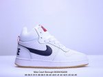 真标半码 Nike Court Borough 皮革舒适百搭防滑减震耐磨 中帮板鞋白蓝青 Xm0930Q339
