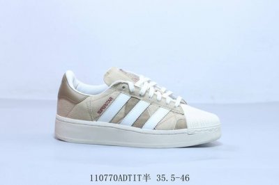 220 阿迪达斯Adidas三叶草 Originals Superstar 贝壳头厚底系列低帮经典百搭休闲运动板鞋110770Adtit半 35.5-46
