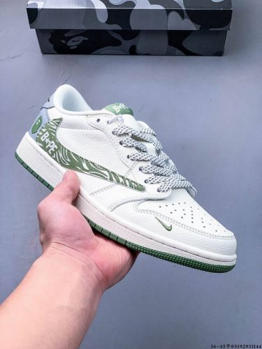 公司级头层 耐克Nike Air Jordan 1 Low Aj1乔1 低帮潮流缓运动休闲板鞋 Aj1 低帮拼接 完美版型真头层牛皮# 内置缓震气垫 原鞋开模