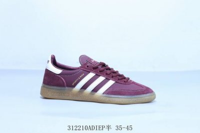 160 阿迪达斯Adidas Originals Handbal|Spzl舒适百搭防滑耐磨 德训低帮 板鞋男女同款 酒红 货号 Jp9190 312210Adi