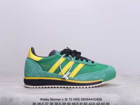 公司级复古前卫都占了，联乘英国设计师品牌wales Bonner X Sl 72 Krs 经典复古低帮休闲运动慢跑鞋 尺码：36 36 37 38 38 39 - 点击图像关闭