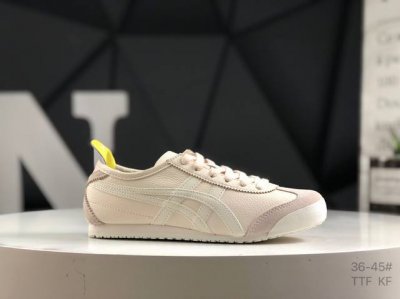 亚瑟士 Asics鬼冢虎 Mexico 66做工精赞 实拍首发 除成型在pt外 其余全部客供材料 淘宝B级代购店铺内供 四联官方吊牌 乳胶组合鞋垫 羊皮纸质中底