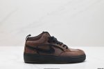 真标nike Sb React Leo 冬季新款复古中帮滑板鞋休闲运动鞋 货号:Dx436 02 尺码:36 36.5 37.5 38 38.5 39 40 4