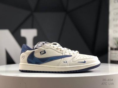 公司级带半码 耐克 Travis Scott X Fragment Design X Jordan Air Jordan 1 Low Og Sp “迪奥联名 多