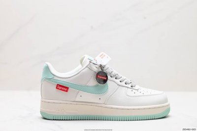 公司级nike Air Force 1 Low 07 Supreme联名 原楦头原纸板 打造纯正低帮空军版型 专注外贸渠道 全掌内置蜂窝气垫 原盒配件 原厂中底