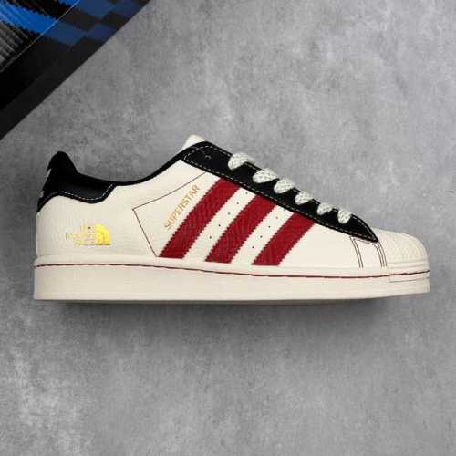 本地 核心私 公司级阿迪达斯Adidas三叶草 Originals Superstar X 北面联名 贝壳头’Diy’系列低帮经典百搭休闲运动板鞋 原装头层材料