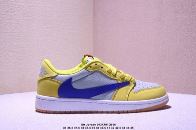 Aj1倒勾Travis Scott X Air Jordan 1 ” Reverse Mocha “ Aj1乔1 Ts 闪电 联名倒钩 低帮文化篮球鞋 完美品质
