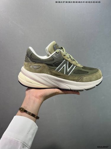 公司级New Balance 新百伦Nb990V6 总统复古慢跑鞋 正确3M反光细节 原楦原纸版开发 正确6层组合底模精密开发 后跟透明Tpu水晶装饰条稳固 沿