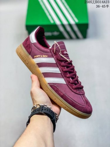 公司级Adidas Handball Spezial 官方正确版本 阿迪达斯经典款 复古休闲板鞋 全鞋采用反毛皮制作 牛筋耐磨大底 承载青春情怀的板鞋 经典三条