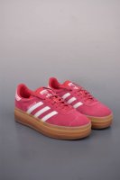 Ad Originals Gazelle Bold 纯原版本 三叶草厚底休闲防滑耐磨低帮板鞋 鞋头出色设计 塑就出众贴合感 稳固的后跟贴合足部曲线设计 软弹舒适