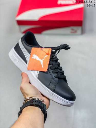 公司级puma Basket Classic Xxi 合成革 轻便 低帮 板鞋 男女同款 白蓝 白绿 尺码：36-45 编码：10Ly315A12