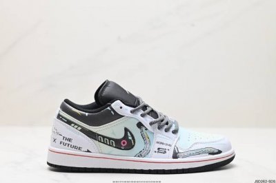公司级air Jordan 1 Low 赛博朋克 电玩像素 aj1乔1低帮休闲板鞋 原盒版本 市场唯一独家头层皮打造 原鞋原档案开发 原厂皮料 原档冲孔鞋头 正