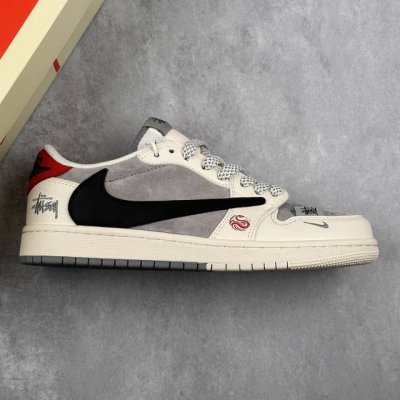 本地 核心私 Travis Scott X Fragment Design X Air Jordan 1 Low Og Sp Aj1 乔1 斯图西联名蛇年限定