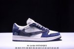 公司级aj1倒勾travis Scott X Air Jordan 1 ” Reverse Mocha “ Aj1乔1 Ts 闪电 联名倒钩 低帮文化篮球鞋 完