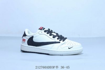 乔丹Air Jordan 1 Low Aj1 乔1低帮复古文化休闲运动篮球鞋倒勾 212760Adeop半 36-45