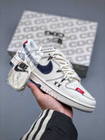 Nike Sb Dunk Low 北面 X Kaws 三方系列 绑带米白黑勾 周年高端定制 低帮休闲板鞋 Yx5066-283 S2 #定制鞋盒 大厂纯原品质出 - 点击图像关闭
