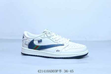 乔丹Air Jordan 1 Low Aj1 乔1低帮复古文化休闲运动篮球鞋 倒勾 货号 Xs-027 421410Adeop半 36-45 - 点击图像关闭
