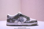 海外爆款限量发售！公司级 Nike Sb Dunk Low“斯图西系列 贴布灰勾” 周年高端定制 低帮休闲板鞋 定制鞋盒 大厂纯原品质出货 超高清洁度 皮料切割