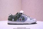 海外爆款限量发售！公司级 Nike Sb Dunk Low“ Bape联名 米灰绿” 周年高端定制 低帮休闲板鞋 定制鞋盒 大厂纯原品质出货 超高清洁度 皮料切