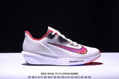 公司级耐克Nike Air Zoom Rival Fly 4超弹透气轻量跑步鞋鞋款搭载 Flyknit 材料 出众弹性 易于穿脱 采用React技术 轻盈耐 跑