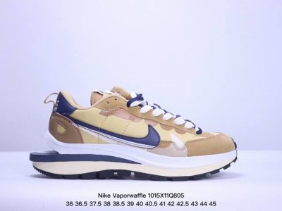 真标耐克nike Vaporwaffle Sacai 华夫50周年系列华夫复古休闲运动慢跑鞋 后跟tpu独家4块滑块模具 夏季热门款 网面透气休闲跑步鞋 货号:
