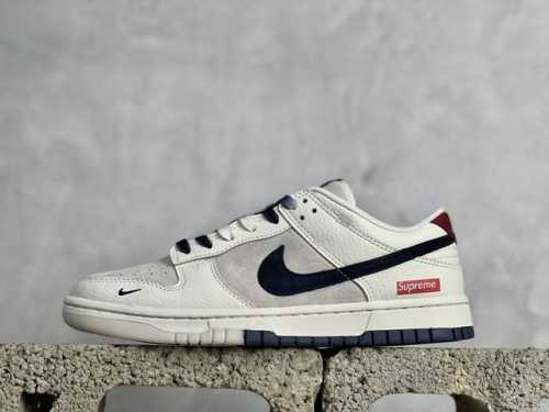 Nk Sb Dunk Low Supreme联名-米蓝勾 周年高端定制 低帮休闲板鞋 Fc1688-142 #定制鞋盒 大厂纯原品质出货 超高清洁度 皮料切割干